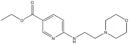 ethyl 6-{[2-(morpholin-4-yl)ethyl]amino}pyridine-3-carboxylate Structure