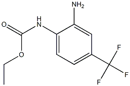 ethyl N-[2-amino-4-(trifluoromethyl)phenyl]carbamate 化学構造式