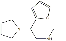 ethyl[2-(furan-2-yl)-2-(pyrrolidin-1-yl)ethyl]amine 结构式