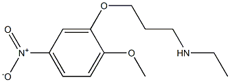 ethyl[3-(2-methoxy-5-nitrophenoxy)propyl]amine 化学構造式