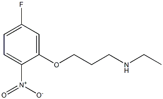 ethyl[3-(5-fluoro-2-nitrophenoxy)propyl]amine,,结构式