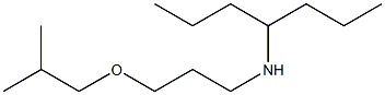 heptan-4-yl[3-(2-methylpropoxy)propyl]amine Structure