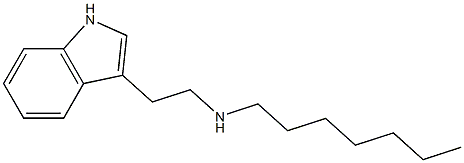 heptyl[2-(1H-indol-3-yl)ethyl]amine,,结构式
