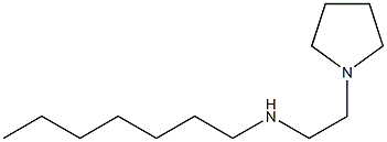 heptyl[2-(pyrrolidin-1-yl)ethyl]amine Structure