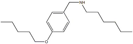 hexyl({[4-(pentyloxy)phenyl]methyl})amine 结构式