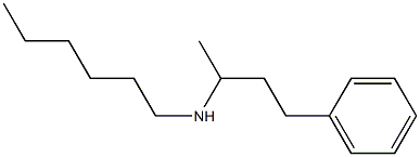 hexyl(4-phenylbutan-2-yl)amine,,结构式
