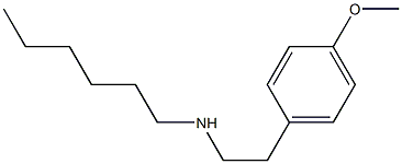 hexyl[2-(4-methoxyphenyl)ethyl]amine 化学構造式