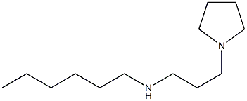 hexyl[3-(pyrrolidin-1-yl)propyl]amine 结构式