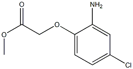methyl (2-amino-4-chlorophenoxy)acetate,,结构式