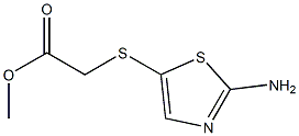 methyl [(2-amino-1,3-thiazol-5-yl)thio]acetate Struktur