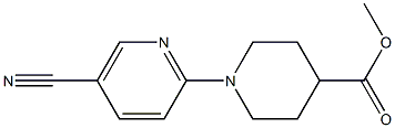 methyl 1-(5-cyanopyridin-2-yl)piperidine-4-carboxylate Structure