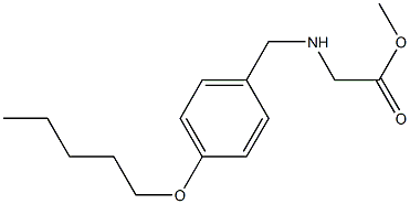 methyl 2-({[4-(pentyloxy)phenyl]methyl}amino)acetate