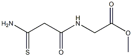 methyl 2-(2-carbamothioylacetamido)acetate Struktur