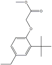 methyl 2-(2-tert-butyl-4-ethylphenoxy)acetate Structure