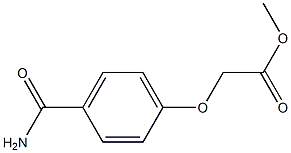 methyl 2-(4-carbamoylphenoxy)acetate,,结构式
