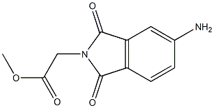 methyl 2-(5-amino-1,3-dioxo-2,3-dihydro-1H-isoindol-2-yl)acetate Struktur