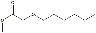 methyl 2-(hexyloxy)acetate Struktur