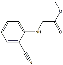 methyl 2-[(2-cyanophenyl)amino]acetate Structure