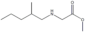 methyl 2-[(2-methylpentyl)amino]acetate Structure