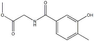 methyl 2-[(3-hydroxy-4-methylphenyl)formamido]acetate,,结构式