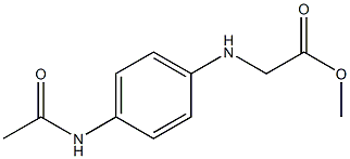 methyl 2-[(4-acetamidophenyl)amino]acetate Struktur