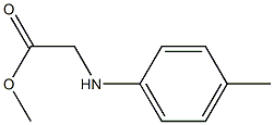 methyl 2-[(4-methylphenyl)amino]acetate Struktur