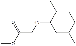 methyl 2-[(5-methylheptan-3-yl)amino]acetate Structure