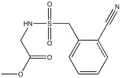 methyl 2-{[(2-cyanophenyl)methane]sulfonamido}acetate Struktur