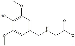 methyl 2-{[(4-hydroxy-3,5-dimethoxyphenyl)methyl]amino}acetate Structure