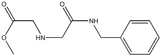methyl 2-{[(benzylcarbamoyl)methyl]amino}acetate Struktur