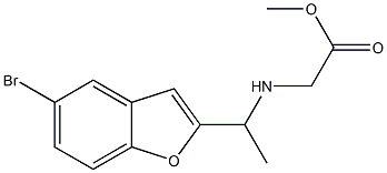  methyl 2-{[1-(5-bromo-1-benzofuran-2-yl)ethyl]amino}acetate