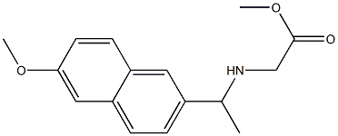 methyl 2-{[1-(6-methoxynaphthalen-2-yl)ethyl]amino}acetate 结构式