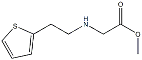 methyl 2-{[2-(thiophen-2-yl)ethyl]amino}acetate Struktur