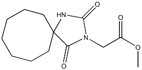 methyl 2-{2,4-dioxo-1,3-diazaspiro[4.7]dodecan-3-yl}acetate,,结构式