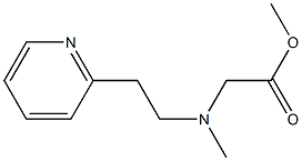  methyl 2-{methyl[2-(pyridin-2-yl)ethyl]amino}acetate