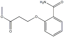 methyl 3-(2-carbamoylphenoxy)propanoate,,结构式
