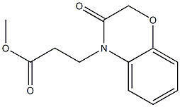 methyl 3-(3-oxo-3,4-dihydro-2H-1,4-benzoxazin-4-yl)propanoate Struktur