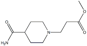 methyl 3-(4-carbamoylpiperidin-1-yl)propanoate Structure