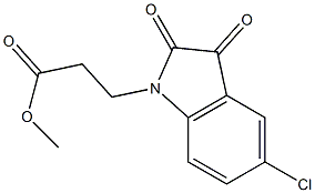 methyl 3-(5-chloro-2,3-dioxo-2,3-dihydro-1H-indol-1-yl)propanoate Structure