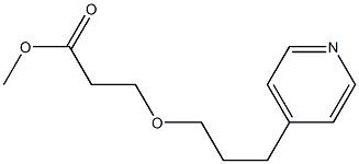 methyl 3-[3-(pyridin-4-yl)propoxy]propanoate Structure