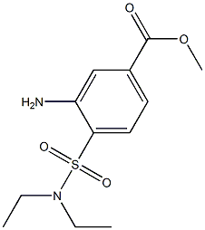 methyl 3-amino-4-(diethylsulfamoyl)benzoate,,结构式