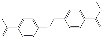 methyl 4-(4-acetylphenoxymethyl)benzoate Struktur