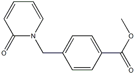 methyl 4-[(2-oxo-1,2-dihydropyridin-1-yl)methyl]benzoate,,结构式
