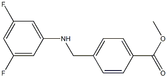 methyl 4-{[(3,5-difluorophenyl)amino]methyl}benzoate Struktur