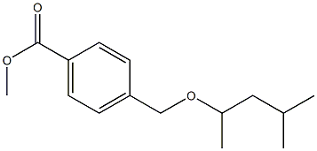 methyl 4-{[(4-methylpentan-2-yl)oxy]methyl}benzoate Struktur