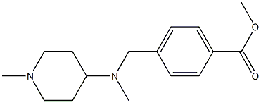 methyl 4-{[methyl(1-methylpiperidin-4-yl)amino]methyl}benzoate