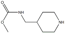 methyl N-(piperidin-4-ylmethyl)carbamate Struktur