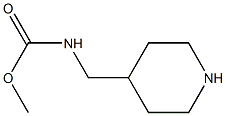 methyl N-(piperidin-4-ylmethyl)carbamate Structure