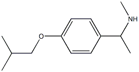 methyl({1-[4-(2-methylpropoxy)phenyl]ethyl})amine 结构式