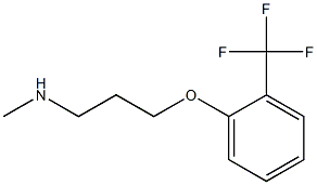methyl({3-[2-(trifluoromethyl)phenoxy]propyl})amine Struktur